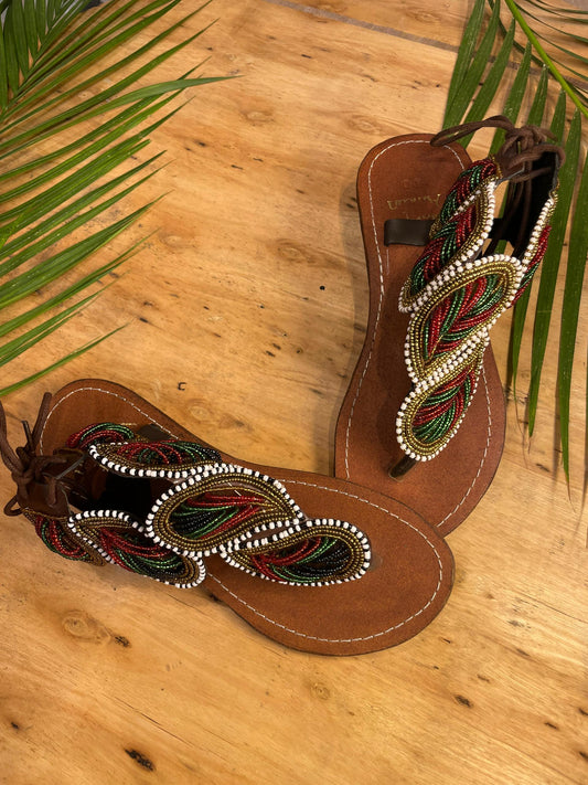 Beaded sandals