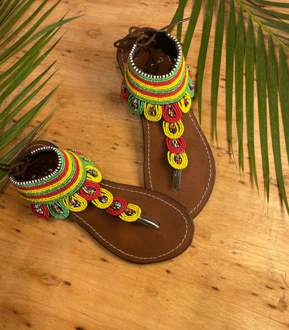 Beaded sandals