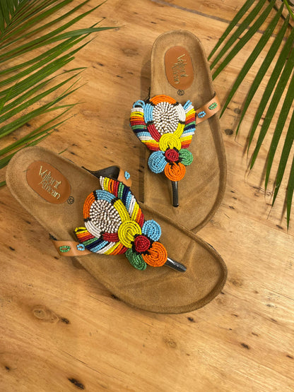 Beaded sandals