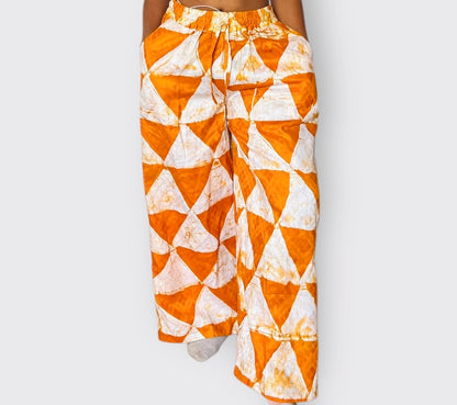 Adire Palazzo Pants Yellow