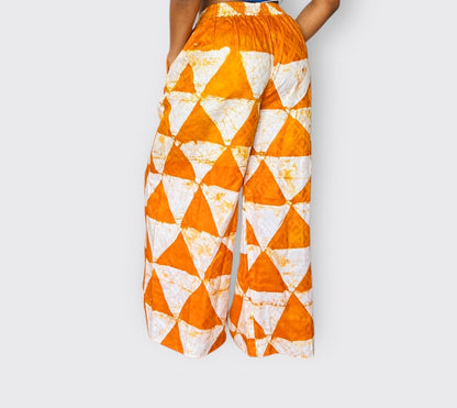 Adire Palazzo Pants Yellow